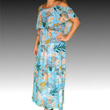 ROBE LONGUE TROPICALE FEMME