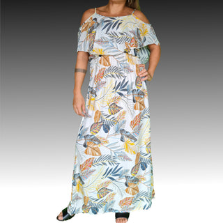 ROBE LONGUE TROPICALE FEMME