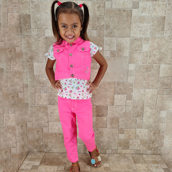 ENSEMBLE 3 PIECES GIRL & BABY GIRL