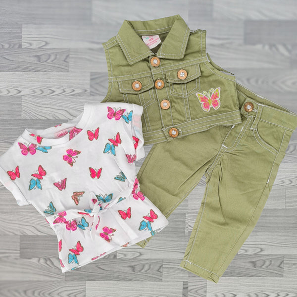 ENSEMBLE 3 PIECES GIRL & BABY GIRL