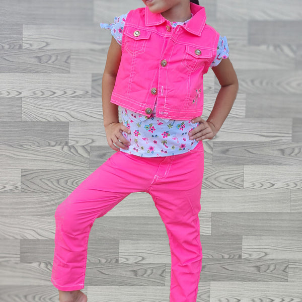 ENSEMBLE 3 PIECES GIRL & BABY GIRL