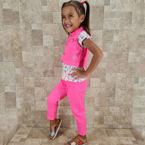 ENSEMBLE 3 PIECES GIRL & BABY GIRL