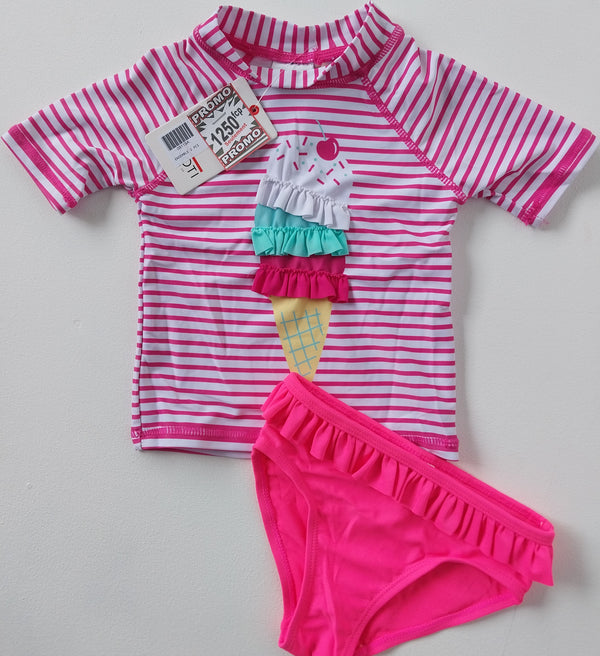 MAILLOT ENSEMBLE LYCRA 2 PCS BEBE