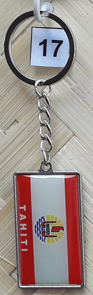 Porte-clés DRAPEAU POLYNESIE