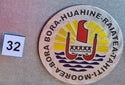 Magnet rond DRAPEAU POLYNESIE
