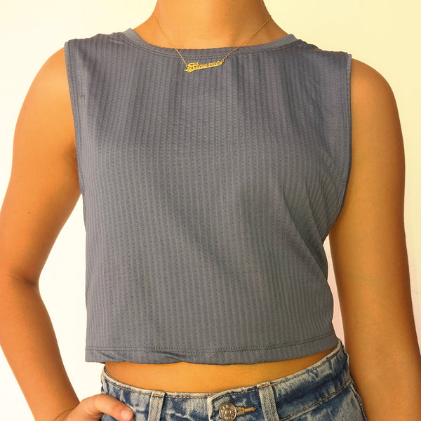 CROP DEBARDEUR FEMME