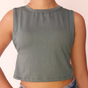 CROP DEBARDEUR FEMME