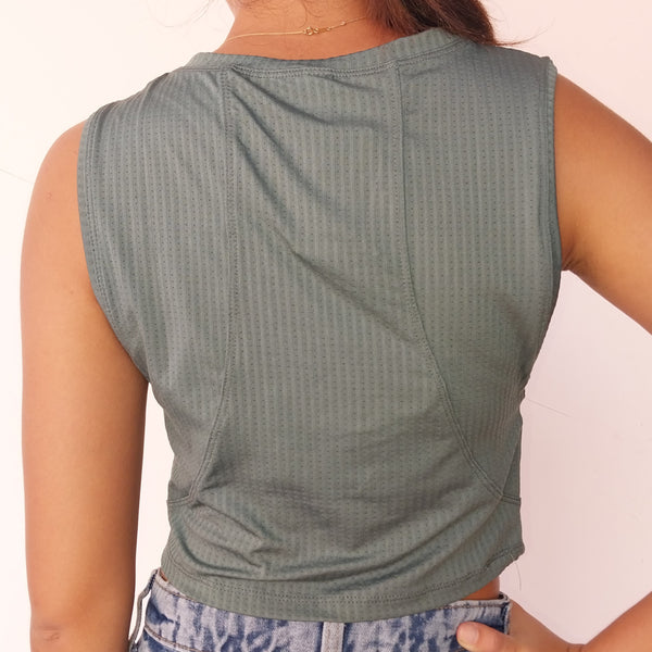 CROP DEBARDEUR FEMME