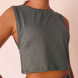 CROP DEBARDEUR FEMME