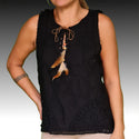 TOP BRODERIE FEMME