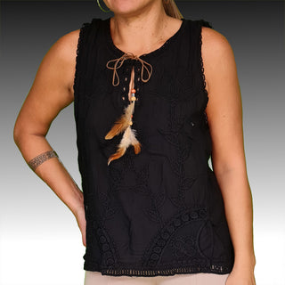 TOP BRODERIE FEMME