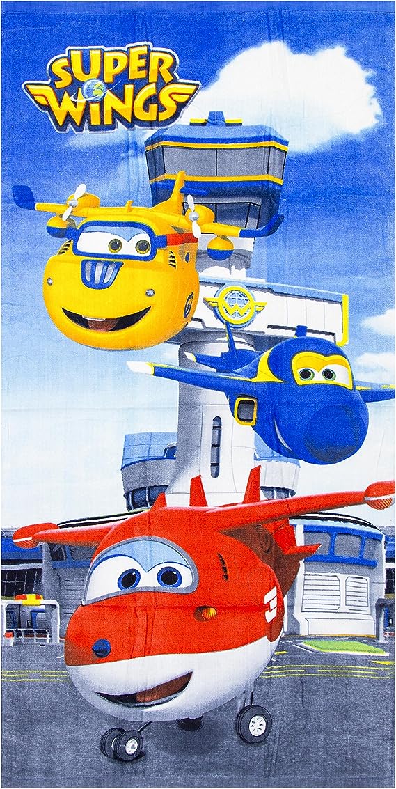 SERVIETTE CARTOON SUPER WINGS - 70X140 cm