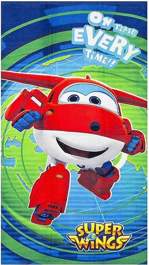 SERVIETTE CARTOON SUPER WINGS - 70X140 cm