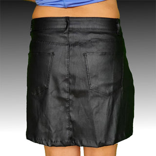 JUPE SIMILI CUIR FEMME