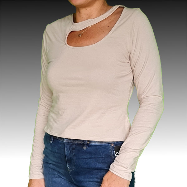 CROP TOP MANCHES LONGUES FEMME