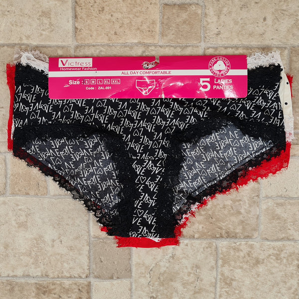 LOT ASSORTI DE 5 CULOTTES FEMME