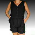COMBISHORT UNI LIN FEMME