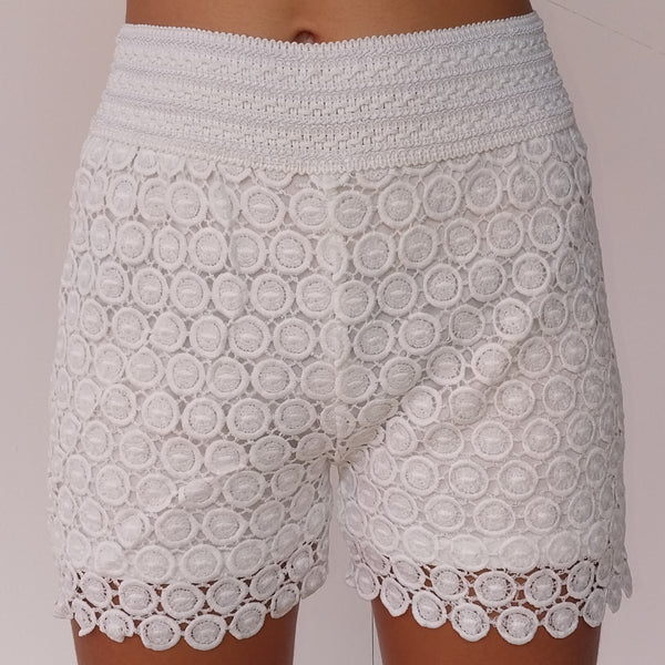 SHORT BRODERIE FEMME