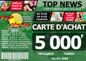 CARTE D'ACHAT 5 000F