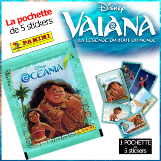 POCHETTE DE 5 STICKERS VAIANA